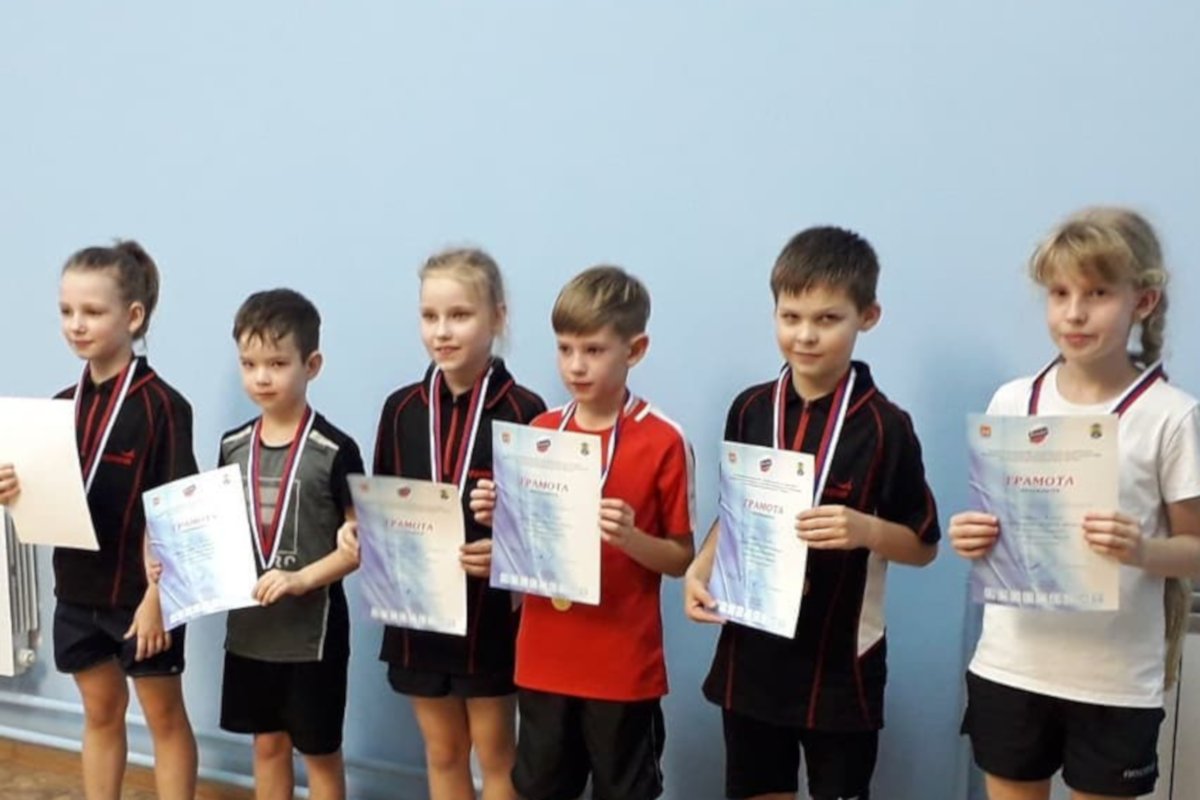 Юные зеленоградцы выиграли в областных соревнованиях по настольному теннису