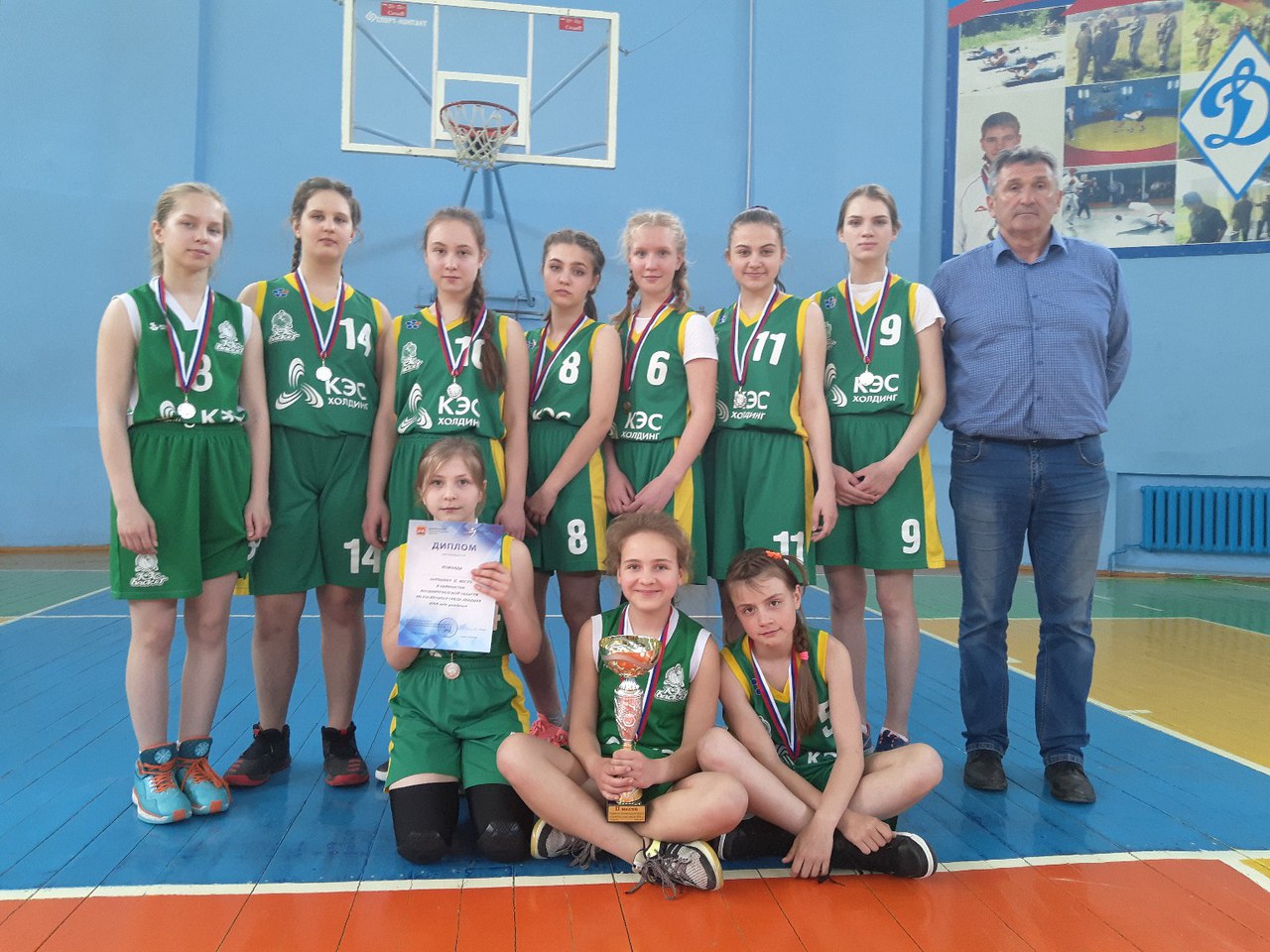 Команда девушек вторая в Первенстве области по баскетболу