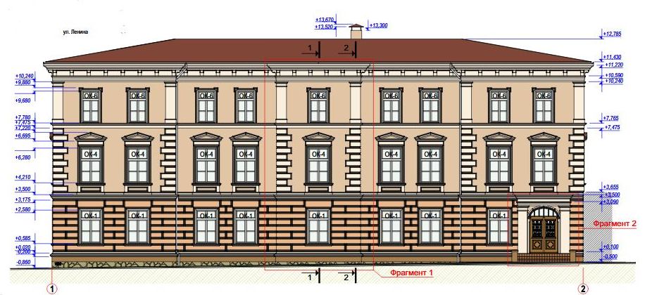 Ремонт исторического здания по ул. Ленина, д. 1 на завершающей стадии