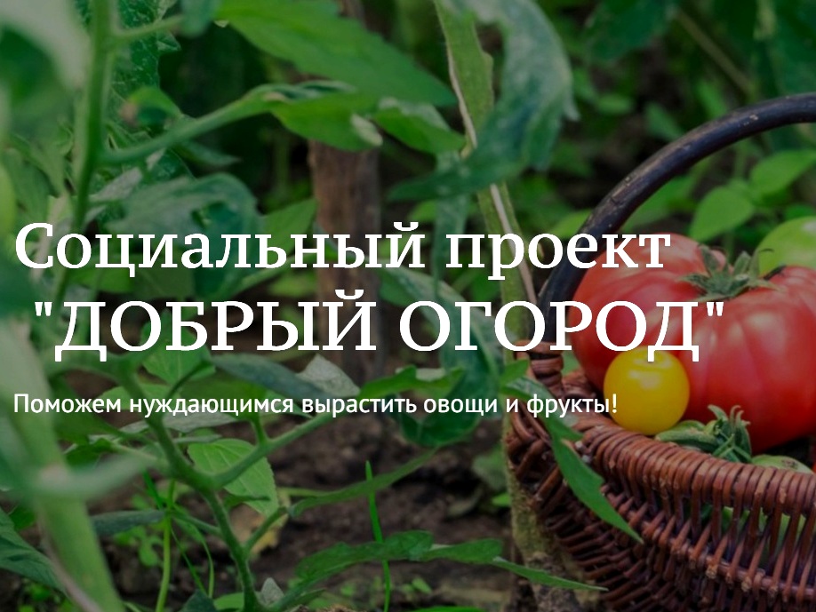 Стань участником конкурса «Добрый огород» и получи мини-грант на реализацию социального агроволонтерского проекта 